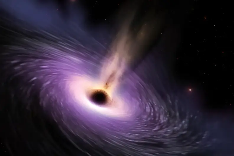Powerful illustration of supermassive black hole jet