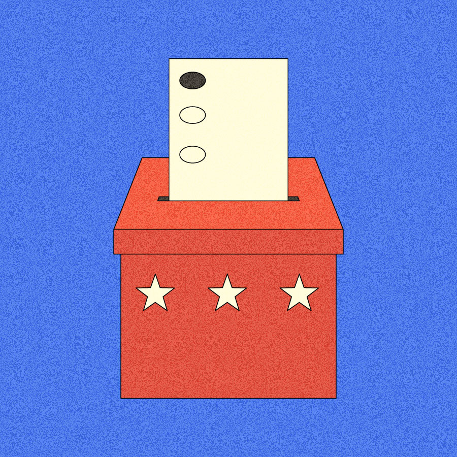 Illustration of the ballot box